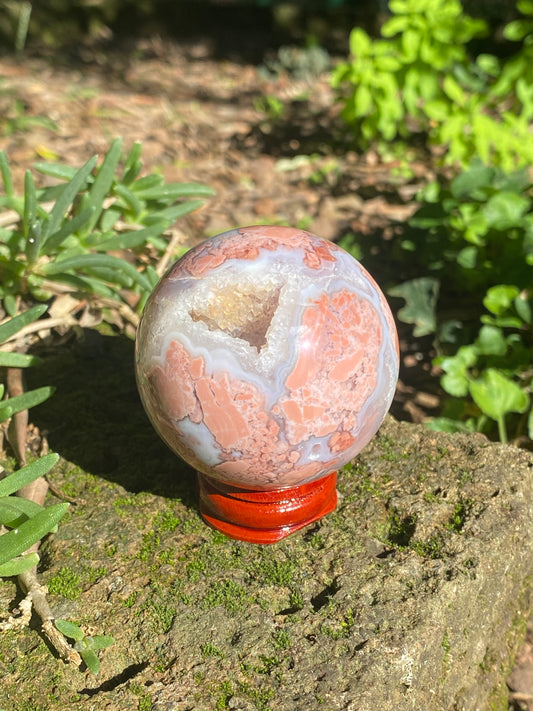 Sfera in Agata rosa C