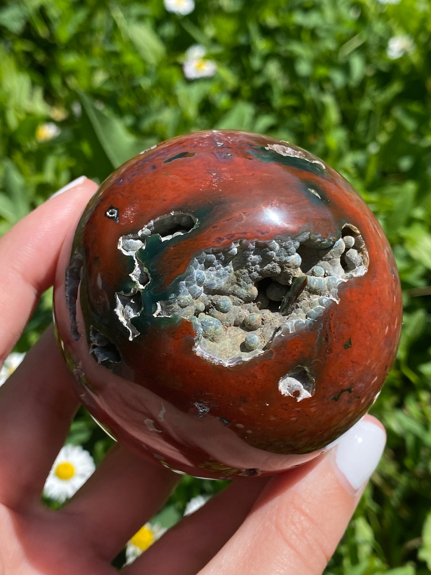 Sfera in diaspro oceano