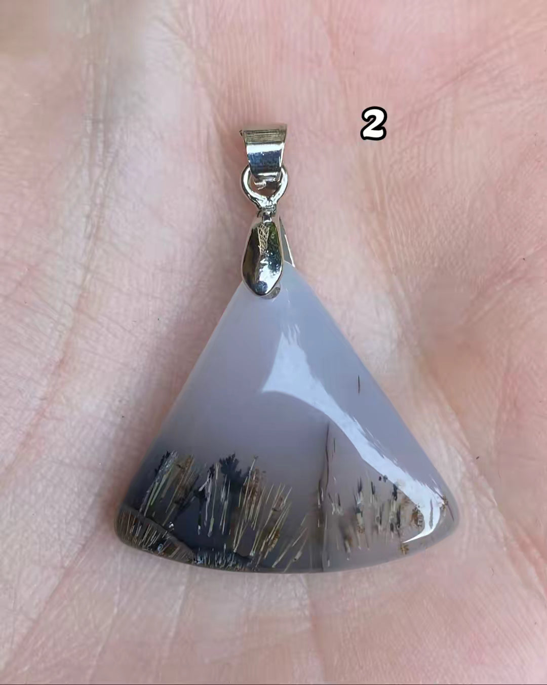 Ciondolo in agata dendritica