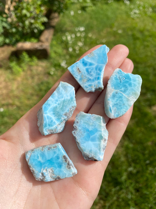 Larimar semilucidato taglia S