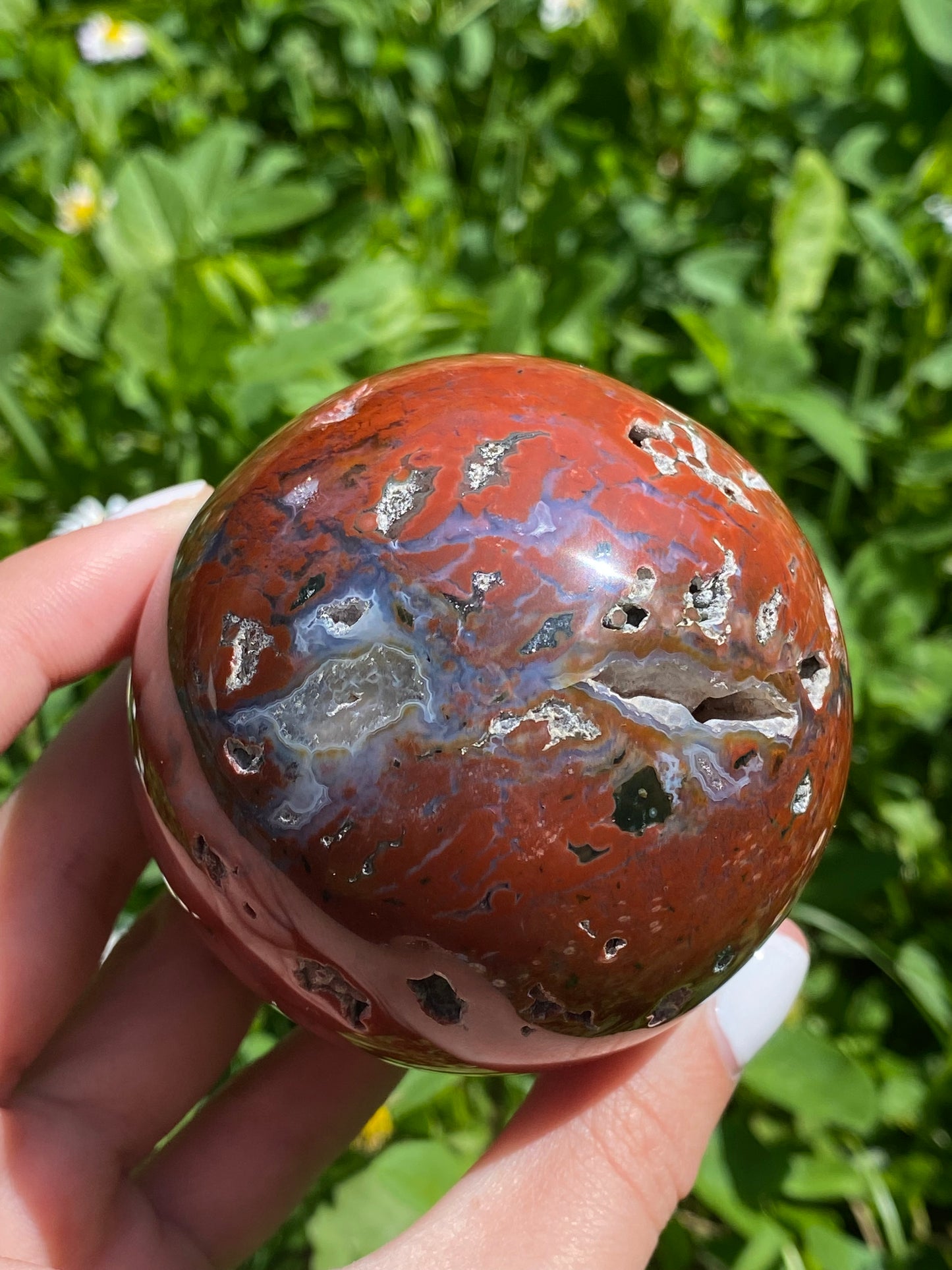 Sfera in diaspro oceano
