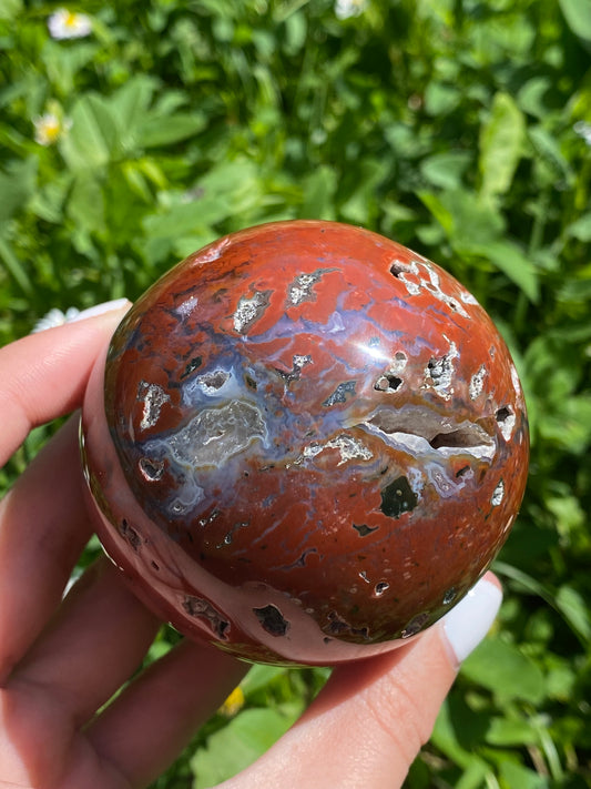 Sfera in diaspro oceano