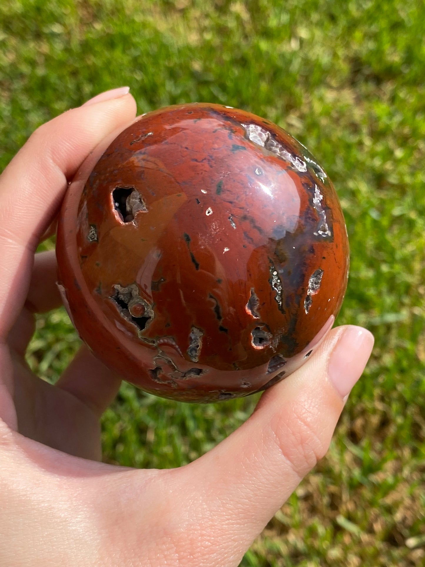 Sfera in diaspro oceano