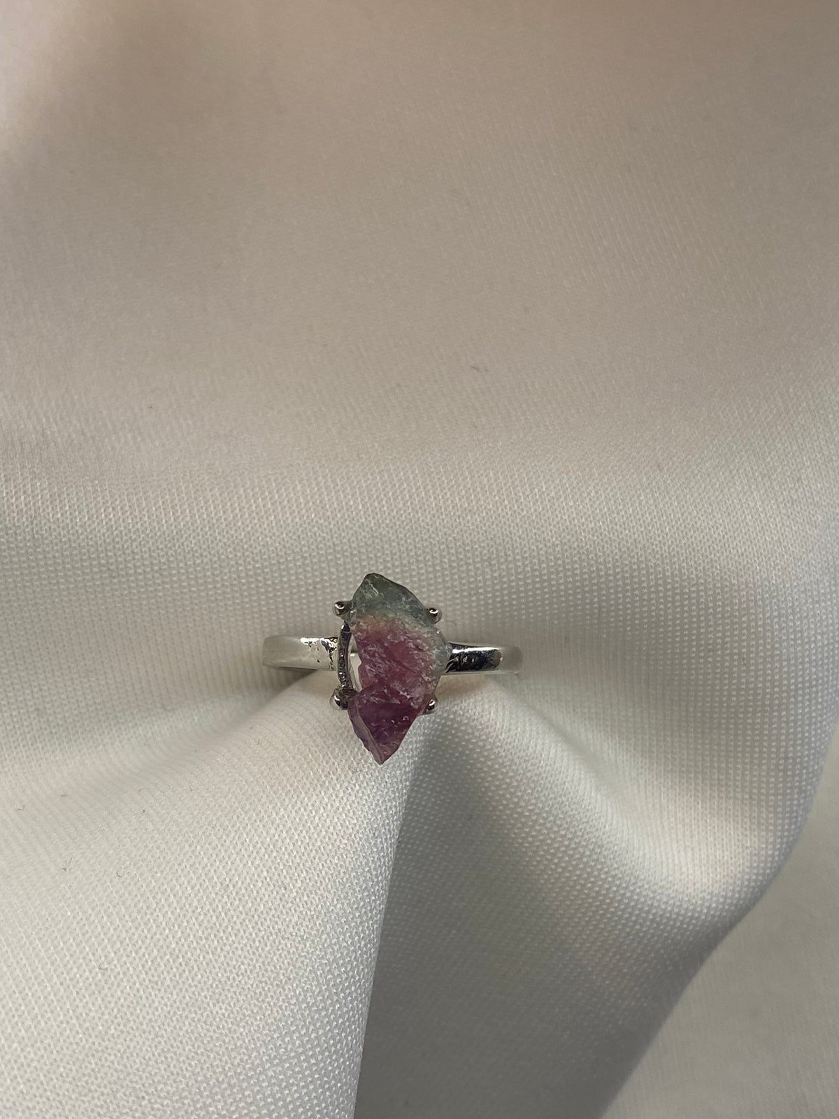 Anello Tormalina Multicolore grezza