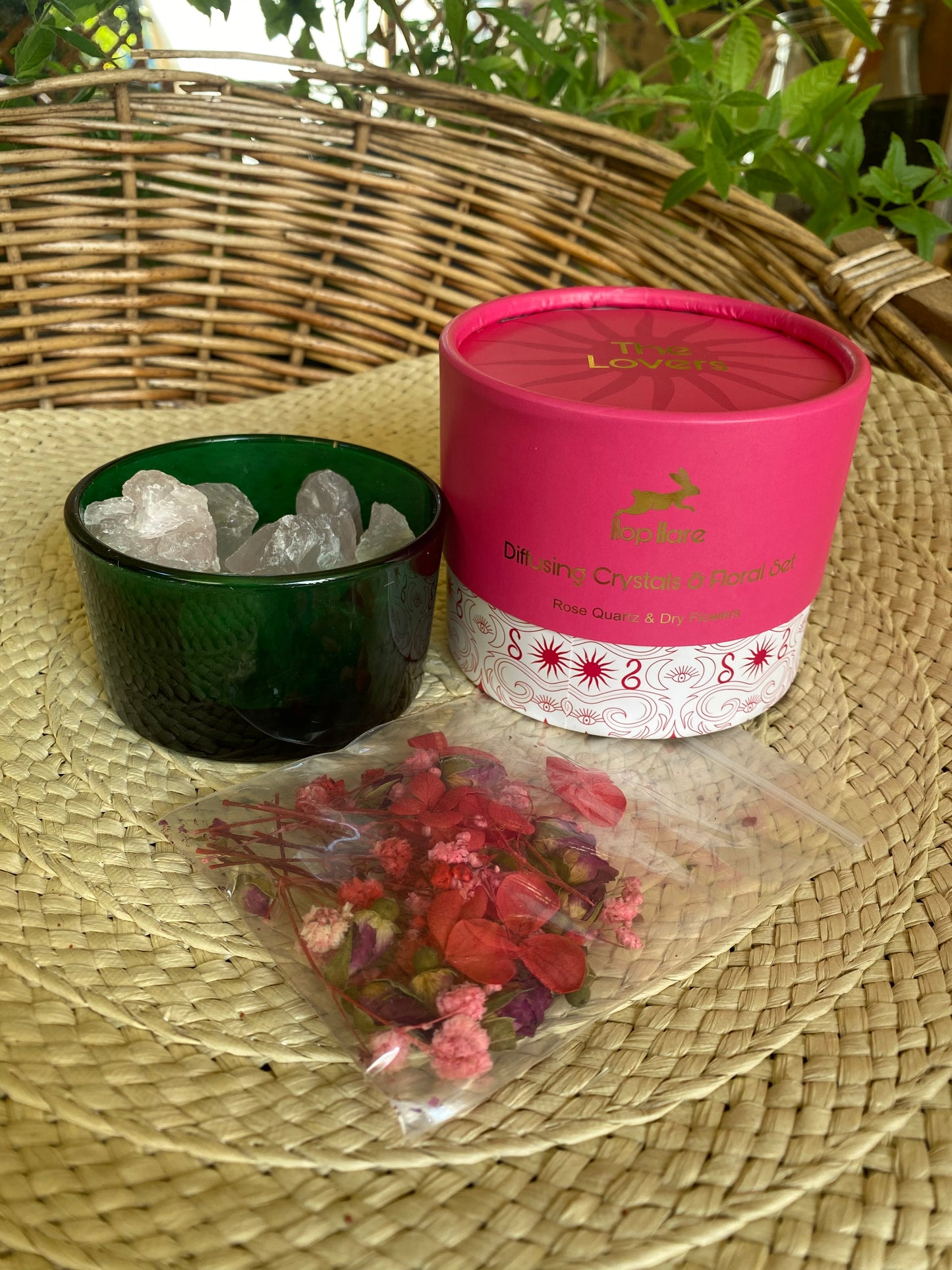 Set Hop Hare di Cristalli Diffusori e Fiori – gli Amanti