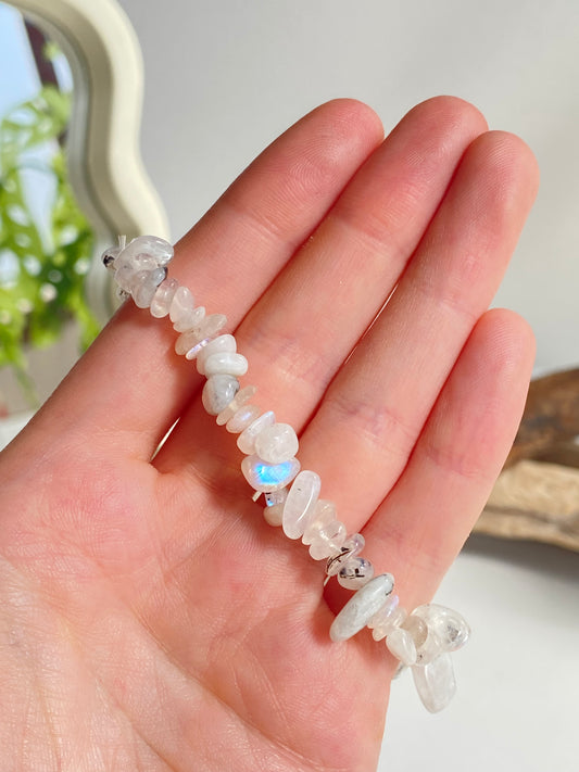 Bracciale labradorite bianca (chips)