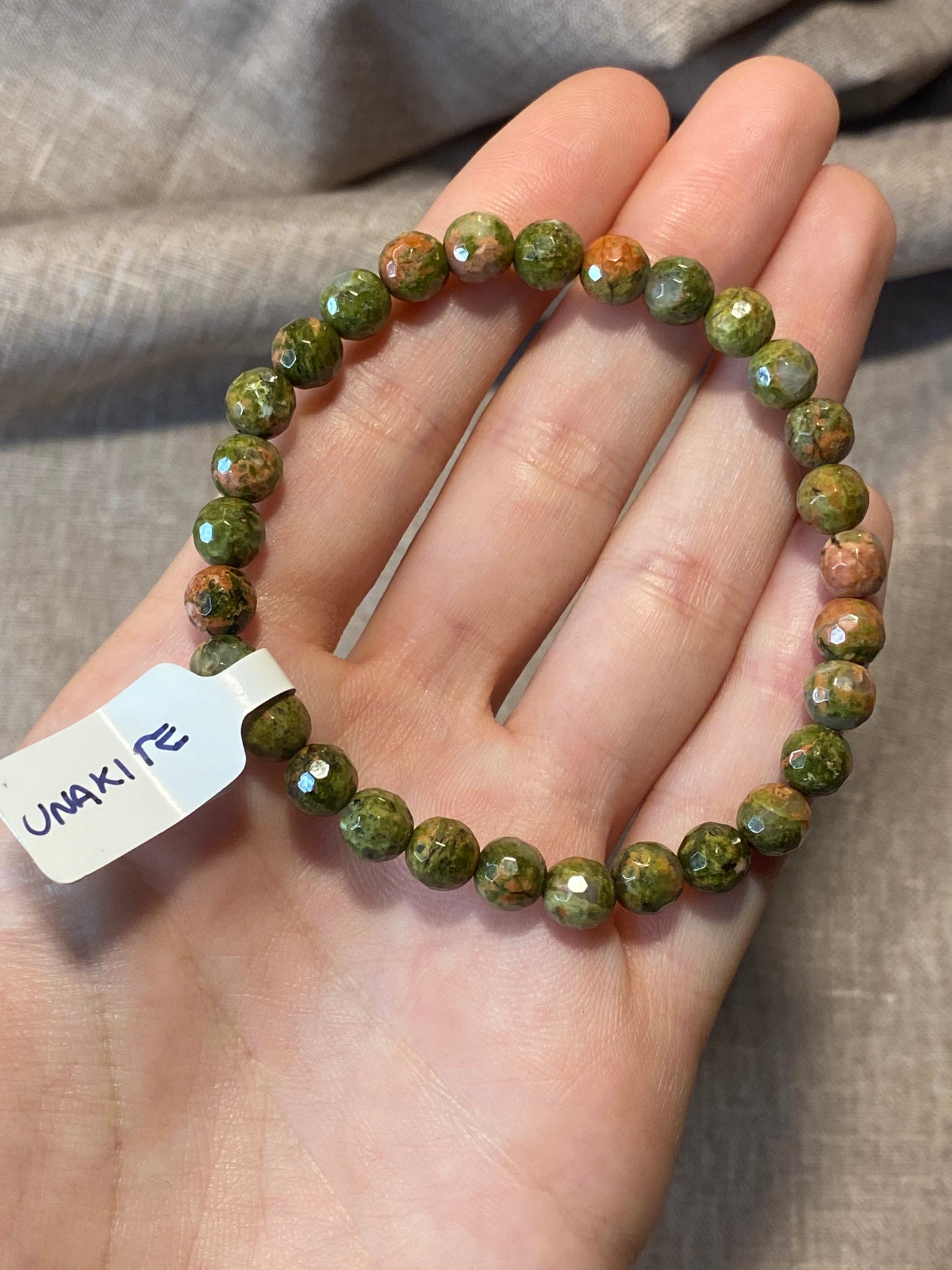 Bracciali sfere sfaccettate (6mm)